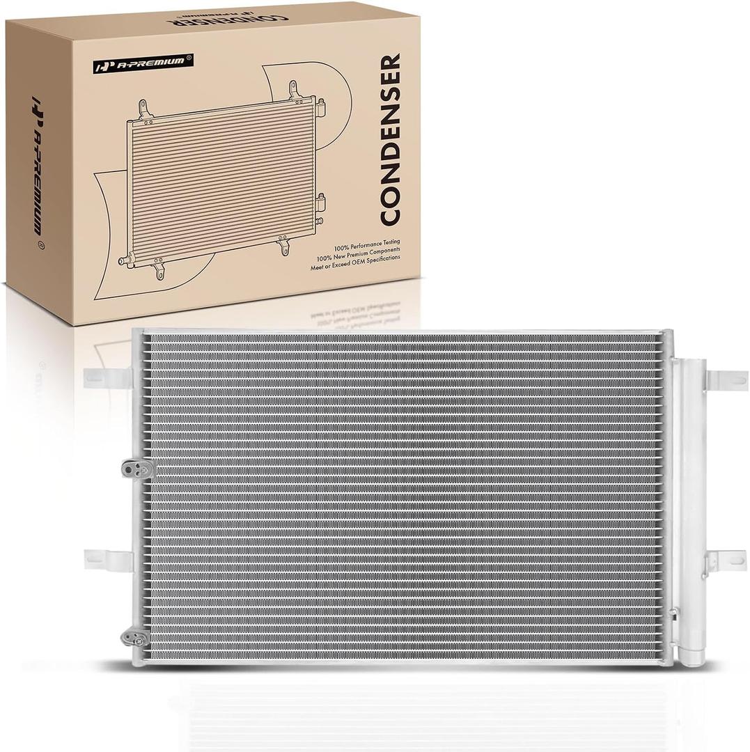 A-Premium Air Conditioning A/C Condenser Compatible with Ford Edge 2007-2010 & Lincoln MKX 2007-2011, 3.5L 3.7L, Replace# 7T4Z19708A
