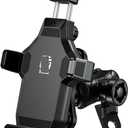 Motorcycle Navigation Frame Holder Stem Triple Tree Fork Mount Clamp Mobile Stand Motorcycle Mirror Navigation Support Handlebar Bracket Mobile Phone Holder (Color : Rearview Mirror Type)