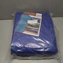 Large Waterproof Tarp - Heavy Duty 5 Mil Thick Poly Tarpaulin Ideal for Canopy Tents, Boats, RV or Pool Covers - Multipurpose Protective Tarps with Grommets for Indoor and Outdoor Use | 20' x 30' (Blue-lightweight Protection)