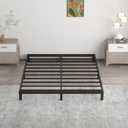 Upcanso 7 Inch Queen Bed Frame No Box Spring Need, Low Profile Metal Platform Bed Frame Queen Size, Heavy Duty Support Bedframes, Easy Assembly