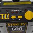 STANLEY J309 Portable Power Station Jump Starter 600 Peak Amp Battery Booster, 3.1A USB Ports, Battery Clamps