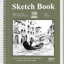 SuFly 11x14 Sketchbook, 100 Sheets Hardcover Sketch Book, 68lb/100gsm Artist Paper, Drawing Books for Teens & Art Gifts.
