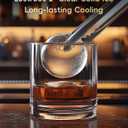 ecozy 2" Clear Ice Ball Maker Countertop with CrystalFlux Technology, 4 pcs in 40 Mins, 144 pcs/Day, Sphere Ice Maker with Automatic Water Supply, Self-Cleaning, Enhanced Insulation for Whiskey Bar