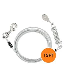 Dog Runner for Yard with 15FT Tie  Large Dogs, Backyard/Park/Camping Use