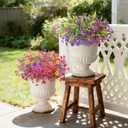 Artificial Fake Flowers Plants for Outdoors, 12 Bundles Multicolor Silk Faux Flower Spring Summer Decoration, UV Resistant No Fade Artificial Outdoor Plant for Home Planter Porch Patio Yard Decor