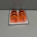 Reusable Soda Can Lids - 6-Pack Spill-Proof, Snap-On Covers for Freshness and Protection, Orange Can Toppers Set of 6