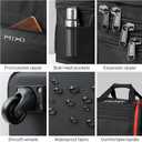 mixi Travel Bag with Wheels Expandable Foldable Luggage Bag Collapsible Rolling Travel Bag Duffel Bag Large Capacity Suitcase for Men Women, Black