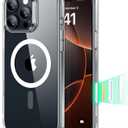 ESR for iPhone 16 Pro Max Case, Camera Control, Compatible with MagSafe, Shockproof Military-Grade Protection, Magnetic Phone Case for iPhone 16 Pro Max, Classic Hybrid Case (Halo Lock), Clear