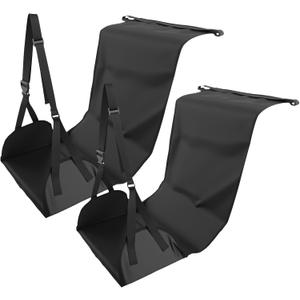 CONEHOY 2 Pcs Length Adjustable Airplane Foot Hammock Foot Rest Sling for Travel Airplane Flights