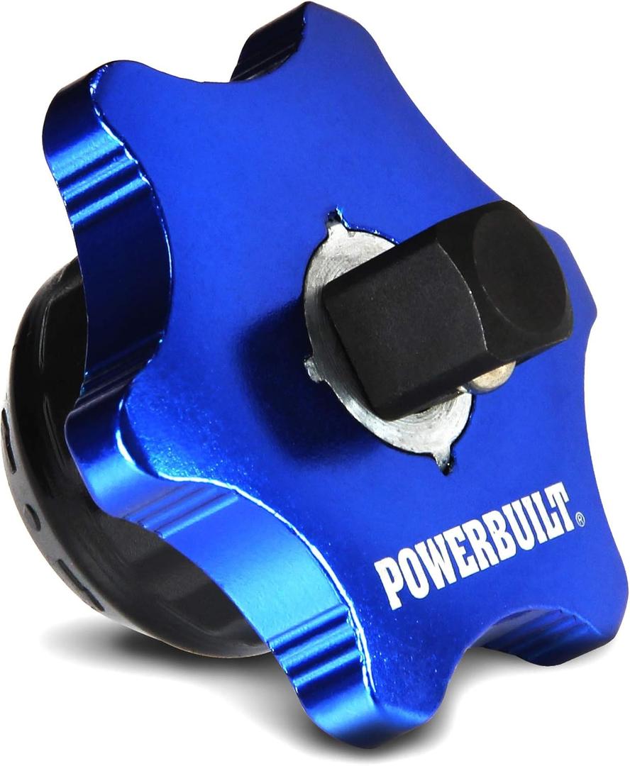 Powerbuilt 3/8 Inch Drive Palm Ratchet Handle, Finger Ratchet, Stubby Thumb Ratchet 2-in-1 for Tight Spaces - 941264