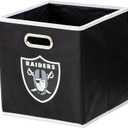 Franklin Sports NFL Storage Bins - Collapsible Cube Container + Basket - NFL Office, Bedroom + Living Room - 11"x11"