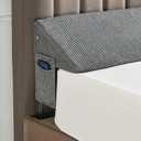 IFNOW Queen Size(60"x6"x10") Bed Wedge Pillow for Headboard, Mattress Gap Filler(0-8"), Bed Wedge for Gap Between Your Headboard and Mattress Dark Grey