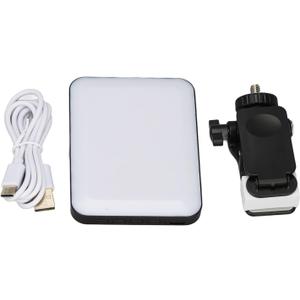LED Video Light with Clip, 3 Modes 9 Levels, 3000K to 6500K, Rechargeable Light for Photography, Portable LED Camera Light, Pocket Lighting for Selfie