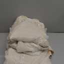 Amidoudou 1 Pair European Double Layer Curtains with Valance for Living Room Bedroom 3D Flower Embroidered Curtains (Beige,51x96 Inch)