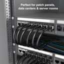 Jadaol Cat6 6ft 10 Pack Patch Cable, 10Gbps High-Speed Ethernet Patch Cables, Support Cat8/7 Network, 24AWG Pure Copper, RJ45 Gold-Plated Connectors, LAN Network Cable for Patch Panel to Switch, Black