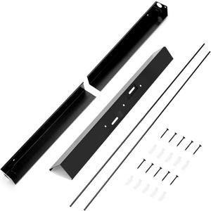 Adjustable Fireplace Curtain Rod Kit- Black Fireplace Rod Kit for Fireplace Screen Mesh Spark Curtain Valance, Adjust from 36 to48 Inch, Screens Not Included (36-48inch) Adjustable Fireplace Curtain Rod Kit- Black Fireplace Rod Kit for Fireplace Screen Mesh Spark Curtain Valance, Adjust from 36 to48 Inch, Screens Not Included (36-48inch)