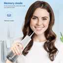27 Superstore Water Flosser for Teeth  Portable 300ML Oral Irrigator, Electric Rechargeable, Waterproof, with 5 Jet Tips for Dental Cleaning, Travel-Friendl