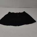 Famulily Summer Cute Shorts for Women High Waisted Linen Shorts Back Elastic Waist Pleated Wide Leg Shorts with Pockets 2024 (X-Large, Black)