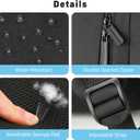 MOMUVO School Backpack for Teens Boys and Girls,15.6 Inch Laptop Backpack Unisex Bookbag with USB Charging Port Water-Resistant Schoolbag Casual Daypack-Black