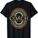 Coach Vintage Retro T-Shirt (Small, Black)