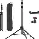 Lightweight Tripod for Ring Light Phone Camera, Extendable 5.74 Feet Aluminum Photography Light Stand with Ball Head, Protable Stands for TikTok YouTube Video Recording