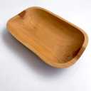 Wooden Bowl Decorative Natural Wood Fruit Bowl, Wood Bowls, Rustic Hand Carved Candy Snack Keys Serving Bowls for Home Decor 