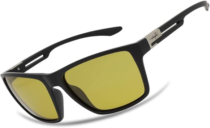 INFI Fishing Polarized Sunglasses for Men Driving Running Mirrored Glasses UV400 Protectiont, IN804G