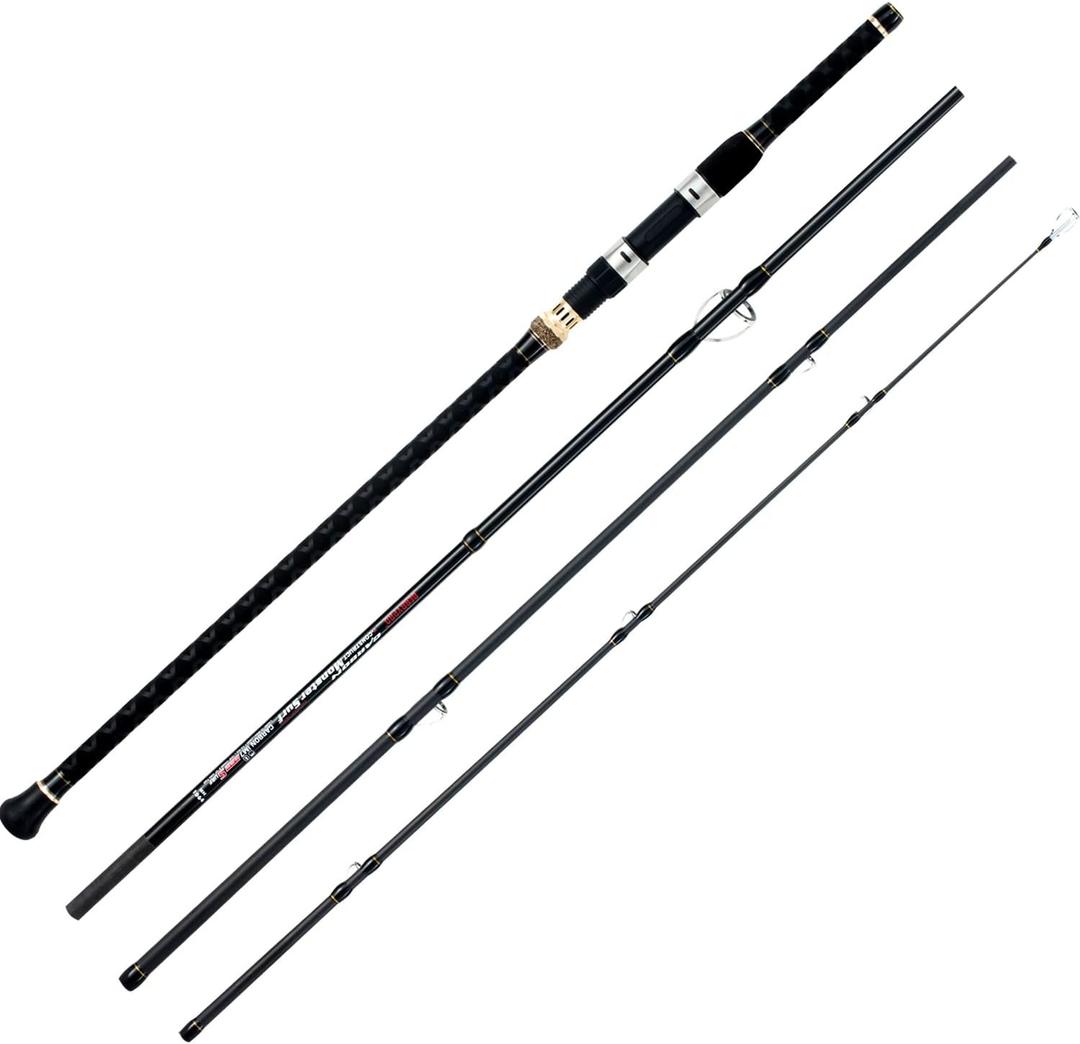 BERRYPRO Surf Spinning Fishing Rod Graphite Spinning Rod, 12'-Spinning-4pc
