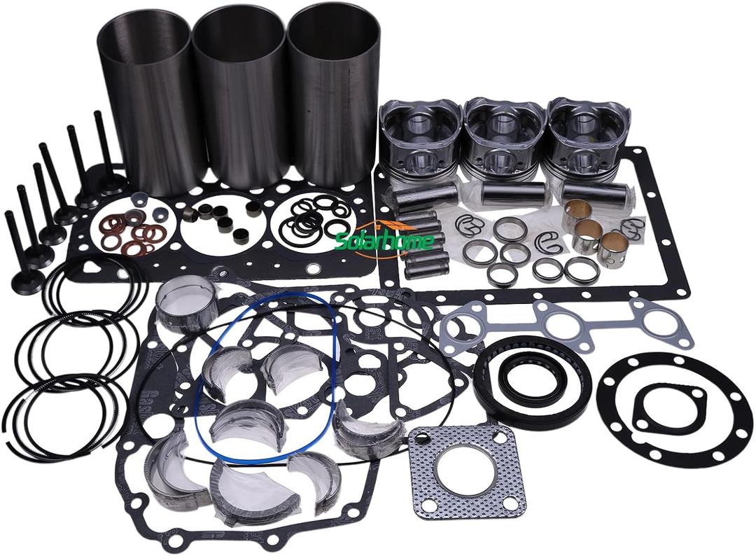 Solarhome STD Size D722 Overhaul Rebuild Kit For Kubota D722 Engine B7300HSD B7400HSD BX1800D BX1850D BX1860D ZD18 Zero Turn Mower Bobcat 320 Mini-Excavator