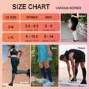 4 Pairs Compression Socks for Women Circulation-Best Support for Nurses,Running,Athletic,Travel, Size L/XL