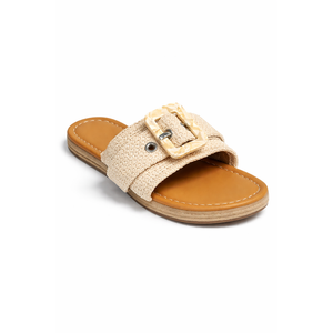 Sweet Life Women Slide Sandals Tan Brown, 8