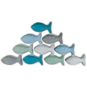 SAILINGSTORY Wooden Fish Wall Decor Coastal Beach Decoration for Home Lake House Decor Small (15.2L" x 7.9W")