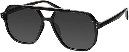 Oversized Aviator Sunglasses for Women and Men with Polarized Lens