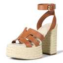 The Drop Women's Bea Platform Heel, Cognac, 9.5