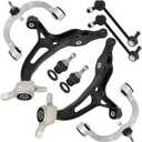 SCITOO 8pcs Front Suspension Kit Lower Upper Control Arm with Ball Joint fit for Mercedes-Benz GL450 ML350 GL550 GL350 ML320 ML500 ML450 ML550 GL320 Sway Bar Link