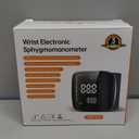 Wrist Blood Pressure Monitor, Rechargeable Blood Pressure Cuff with Large LED Screen - 2 * 99 Sets of Memory, One-Button Turn On/Off Voice & Switch User