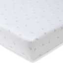 Burt's Bees Baby Essential Organic Cotton Fitted Crib Sheet, Breathable for Boy Girl Standard Crib & Toddler Mattresses, Standard Crib - 1-Pack