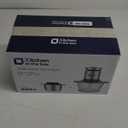 Kitchen in the box Food Processor, Electric Meat Grinder & Food Chopper with 400W Powerful Veggie Chopper-2 Bowls8 Cup+8 Cup & 2 Bi-Level Blades for Meat/Fish/Vegetable/Baby FoodBlack Button