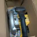 DEWALT 20V MAX Circular Saw, 6-1/2-Inch Blade, 460 MWO Engine, 0-50 Degree Bevel Capability, Bare Tool Only (DCS391B) (Yellow)