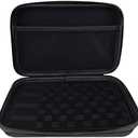 Wolfteeth 8 inch Case Black Hard Shell Pouches Supplies Organized Accessories Bag Fits Coils Christmas Valentines Day Gifts for Him Men (Empty Case Only) Black Zipper 122615