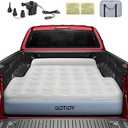 Short Truck Bed Mattress for 5-5.5ft, Truck Bed Air Mattress for Tacoma Honda Ridgeline Jeep Gladiator JT 5ft, Wired Air Pump, Oversized Carry Bag, Integrated Pillow, Ideal for Tacoma Camping