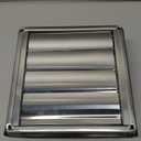 calimaero VKE 6" Inch Dryer Vent Cover Outdoor Stainless Steel Grille with Moving Flaps Fits Only with Metal Ducts for HVAC & Dryer Systems