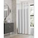 Zenna Home InstaCurtain 71 in. W x 74 in. L Fabric Shower Curtain