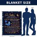 Sister Blanket Butterfly, 50"x60" - Sister Birthday Gifts, Sisters Gifts for Women, Birthday Gift for Sisters Adult, Butterfly Blanket for Sis, Present for Sis Christmas