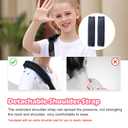2 x Kids Arm Sling for Boys and Girls, Premium Mesh Toddler Arm Sling for Shoulder Elbow Wrist Injury, Black (Large)