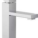 Moen Revyl Chrome One-Handle Single Hole Modern Bathroom Sink Faucet with Optional Deckplate and Spring Loaded Drain Assembly, 84771