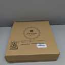 2 Tiered Tray Wooden Serving Stand by Felt Creative Home Goods. Small Shabby Chic Beaded Tray for Home Decor Display Farmhouse Country Decoration Kitchen or Dining. Includes 3 Custom Handles (White)