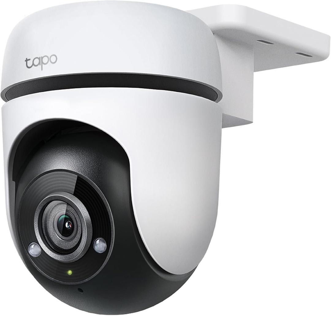 Tapo 1080P Outdoor Wired Pan/Tilt Security Wi-Fi Camera, 360 View, Motion Tracking, Works with Alexa & Google Home, Night Vision, Free AI Detection, Cloud & SD Card Storage(up to 512GB), Tapo C500