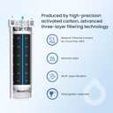 GLACIER FRESH Water Filter Compatible with XWFE (Built-in CHIP), Replacement for GE XWFE, XWF Refrigerator Water Filter NSF/ANSI 42 Certification Pack of 1