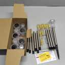 Eyrosa Solar Outdoor Lights, 10 Pack Waterproof Stainless Steel Solar Stake Lights for Pathway Garden Yard Path Walkway Driveway Lawn Patio Outside Decor, Cool White